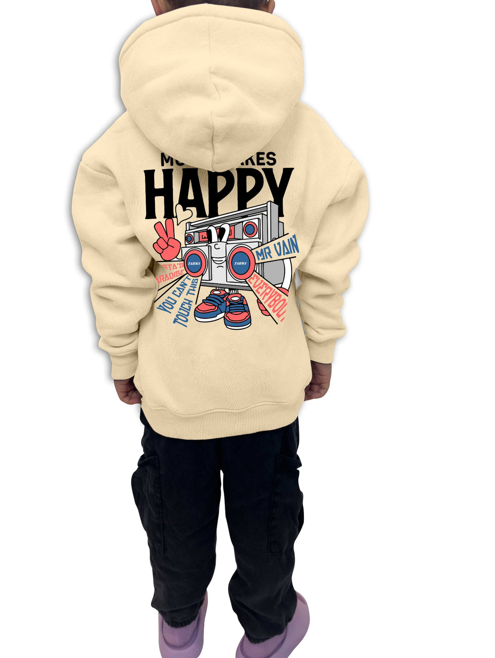 HOODIE Music beige
