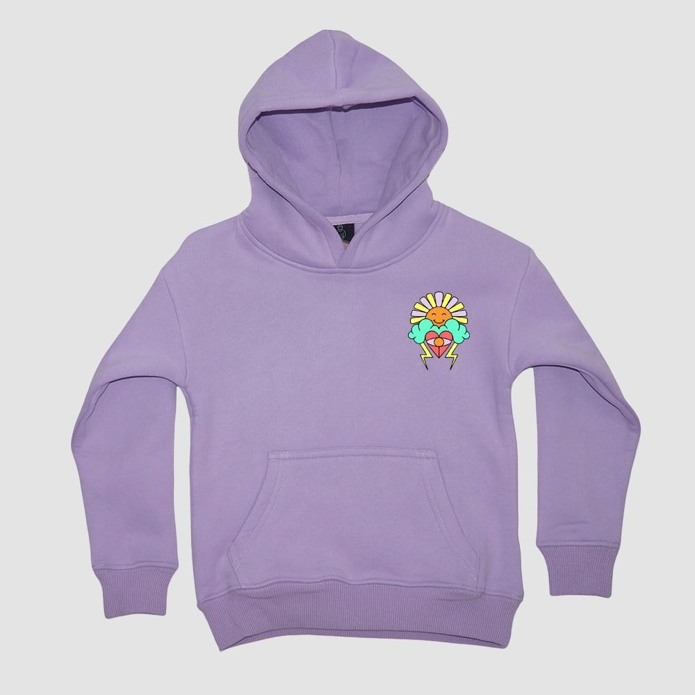 HOODIE Happy Sun lila