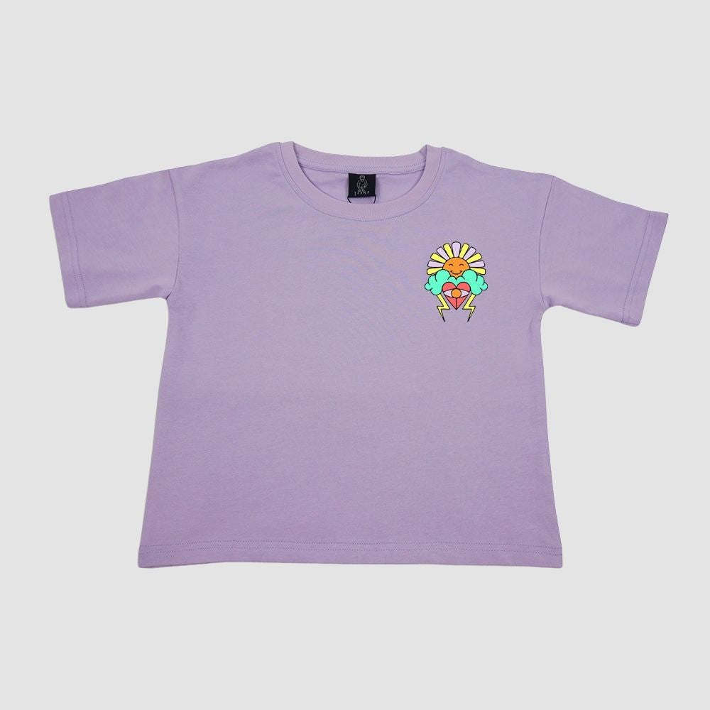 T-SHIRT Happy Sun lila