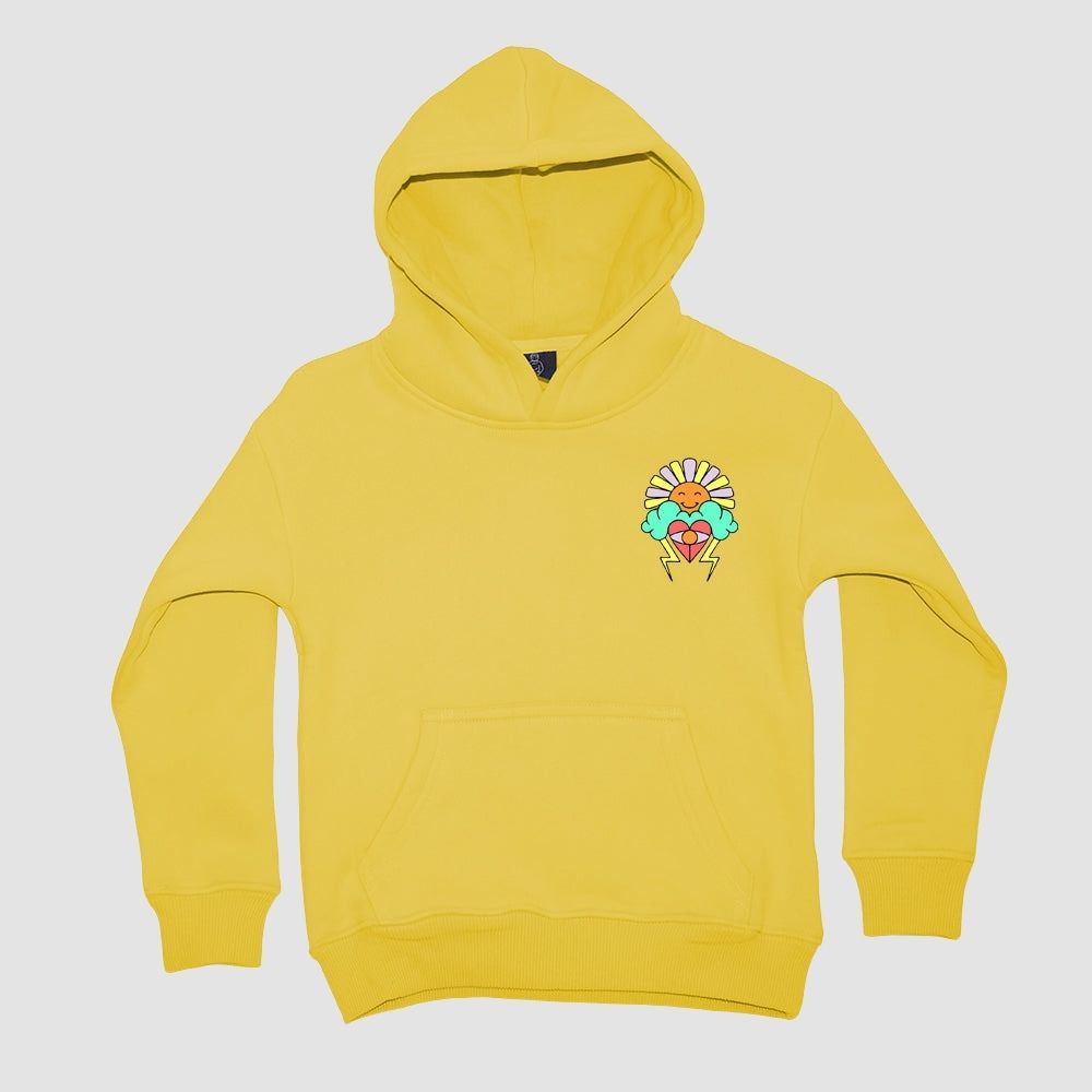 HOODIE Happy Sun gelb