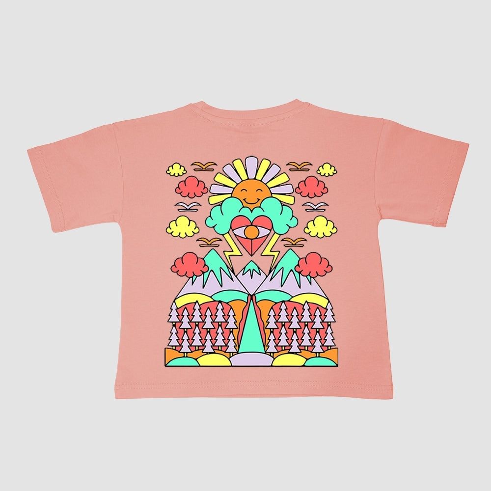 T-SHIRT Happy Sun lachs