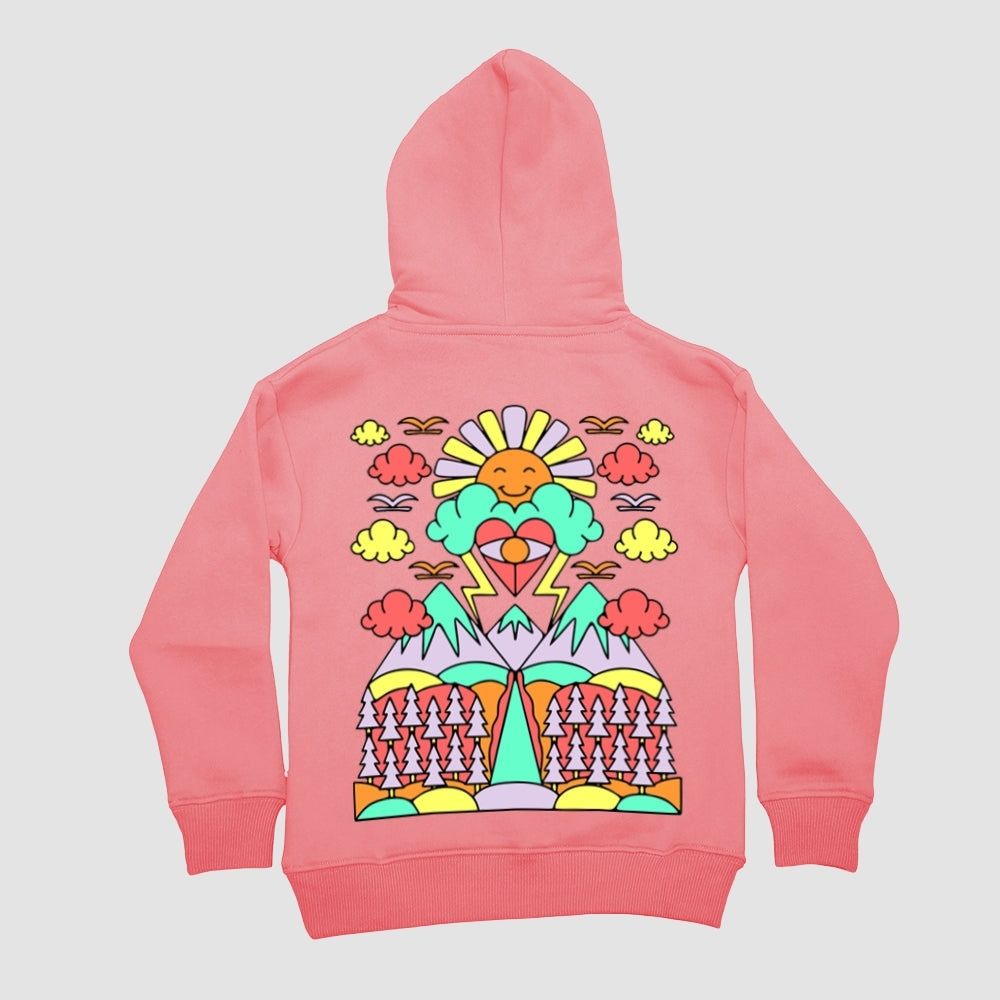 HOODIE Happy Sun lachs