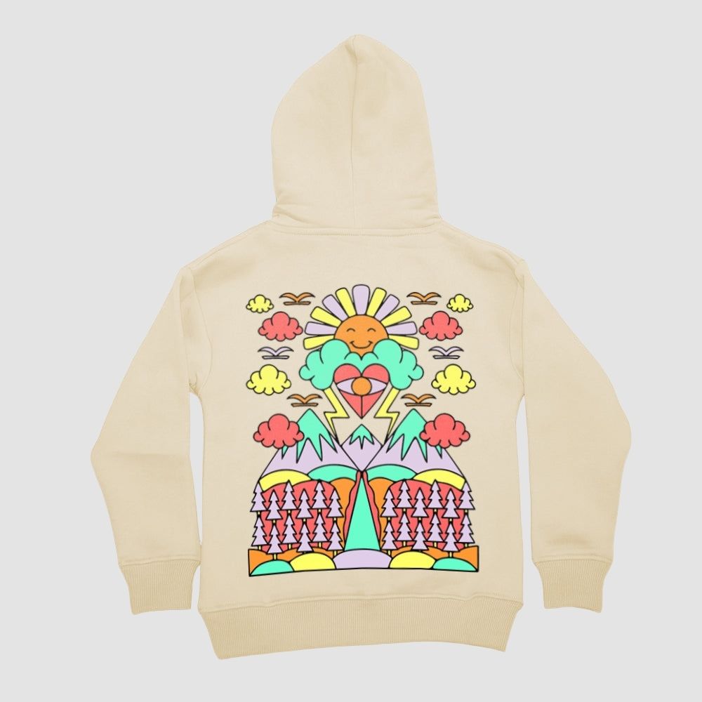 HOODIE Happy Sun beige