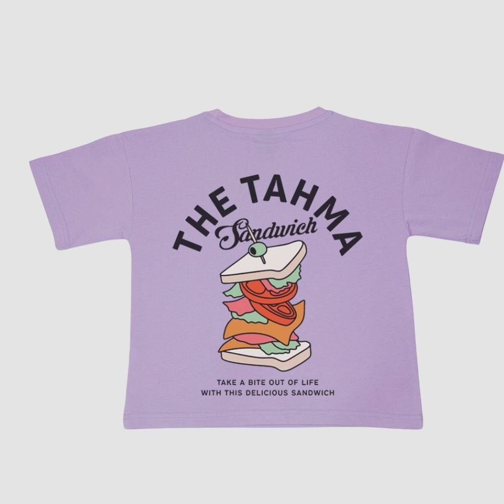 T-SHIRT Sandwich lila