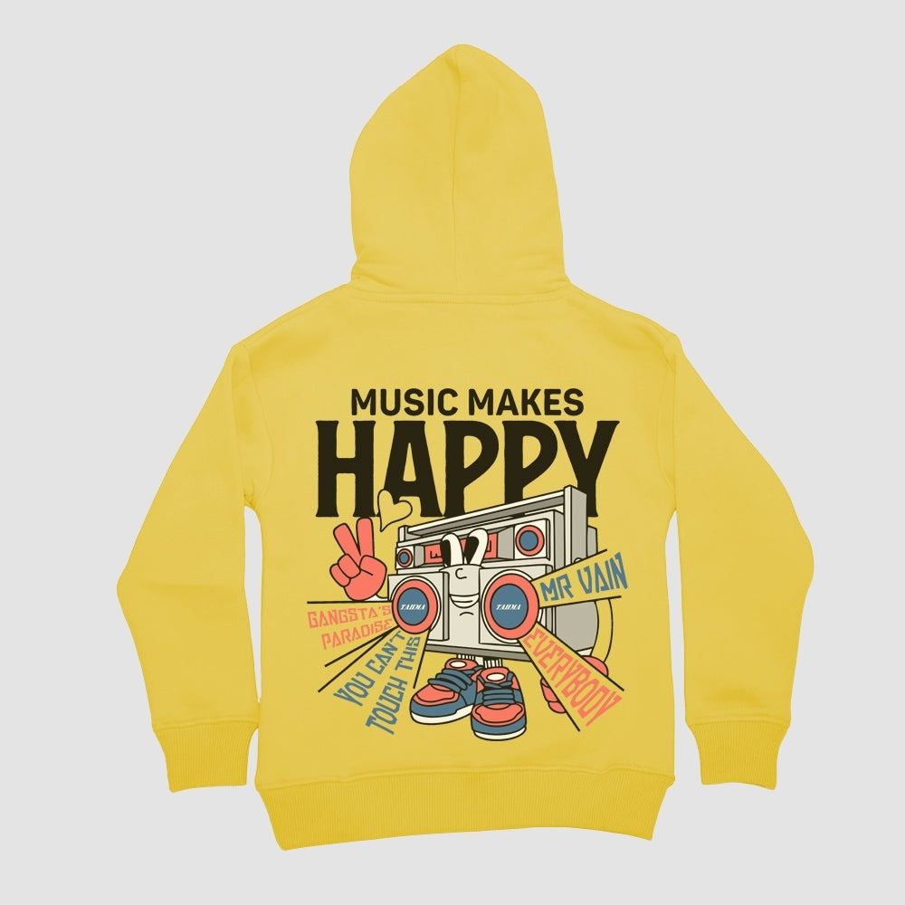 HOODIE Music gelb