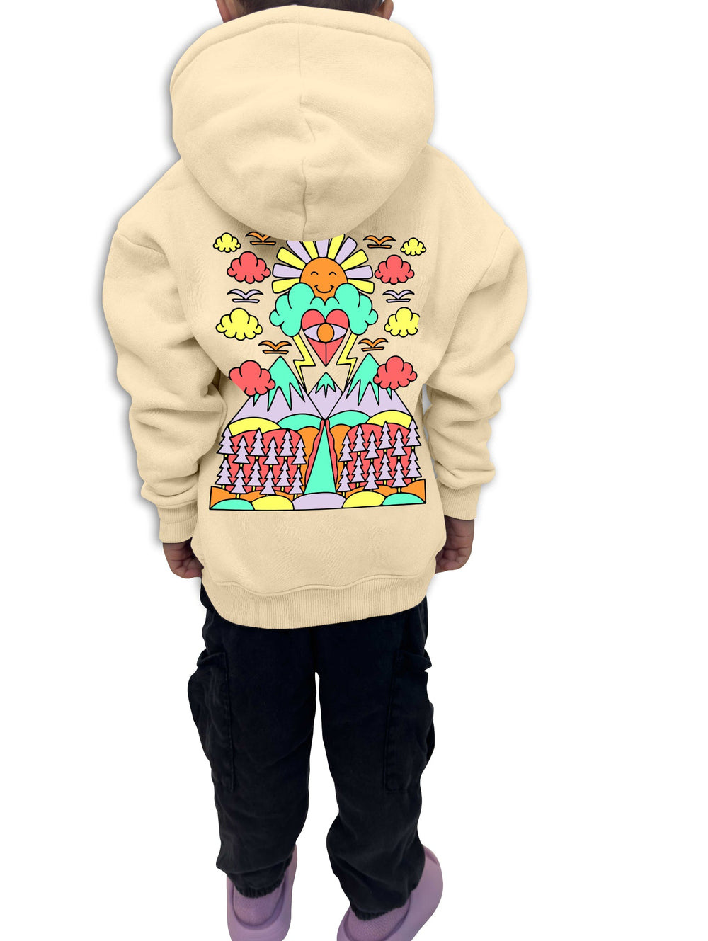 HOODIE Happy Sun beige